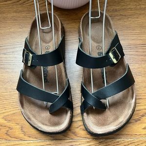 SoftMoc Electra Black Sandals. SIZE 7
